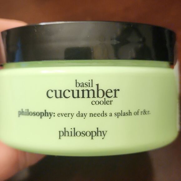 Philosophy Glazed Body Souffle in "Basil Cucumber Cooler" 8oz NEW - Picture 2 of 6